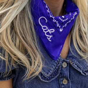 Blue UK KENTUCKY CATS Bandana Scarf